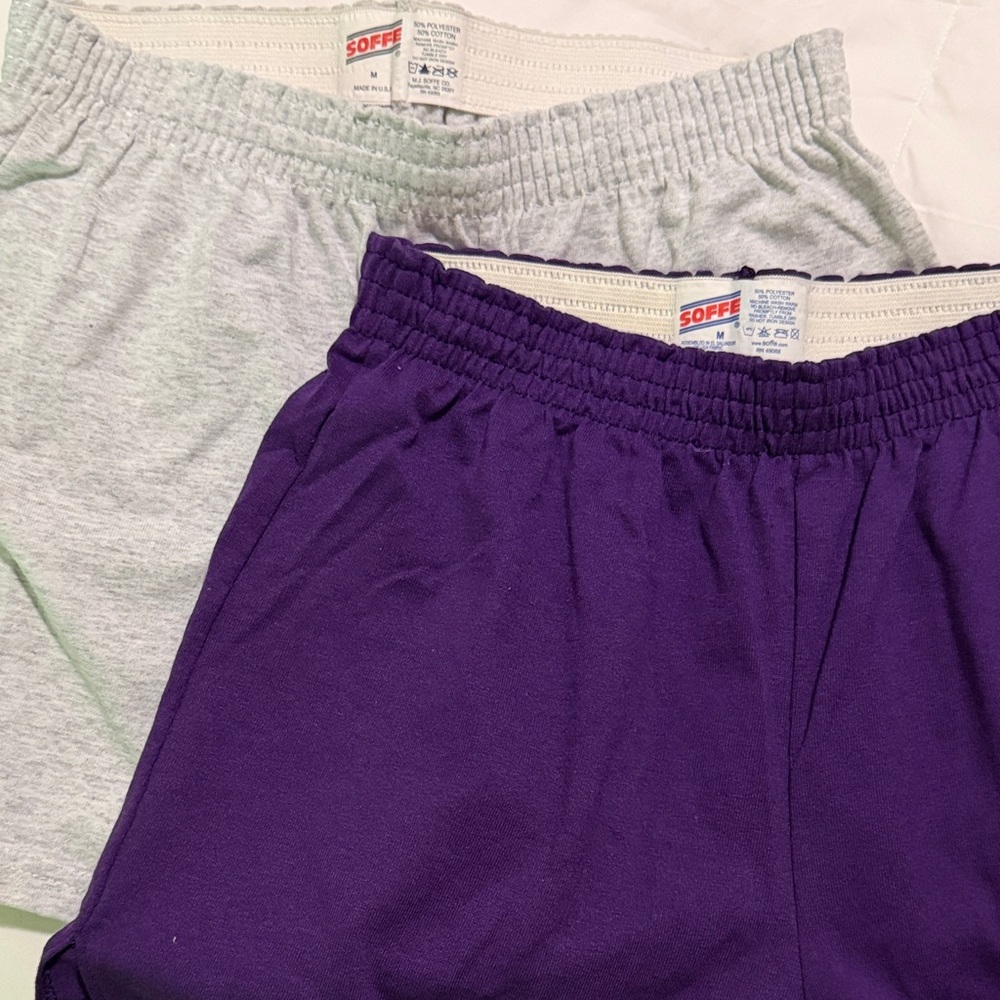Soffe Shorts in Purple and Gray